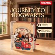 Podróż do Hogwartu — otwierana książka ze scenką podróży